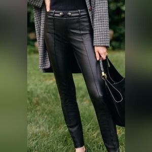 NWT ❄️SALE: END OF WINTER❄️ J.McLaughlin Vegan Leather Front JULES Leggings